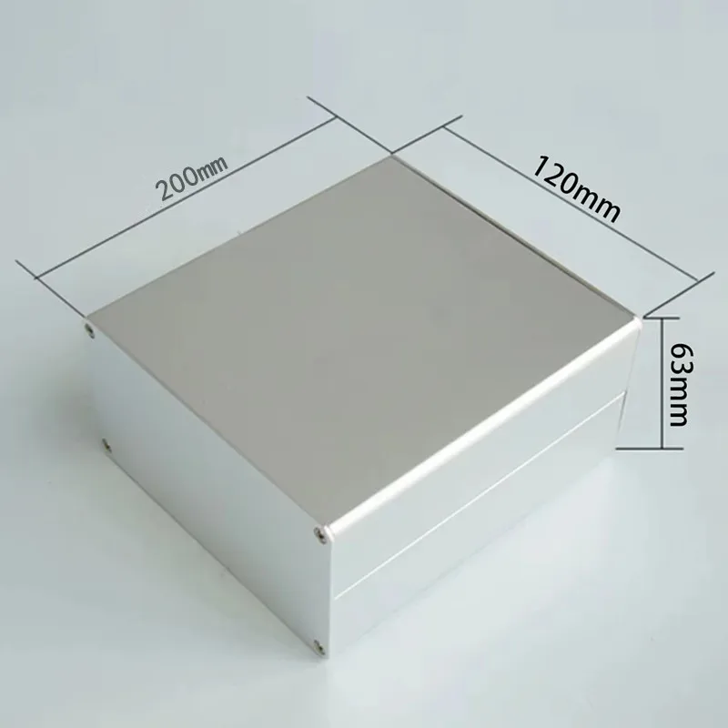 

Aluminum Enclosure 120*63*200mm Split Box PCB Silver Instrument Box DIY Electronic Project Case DIY Power Supply