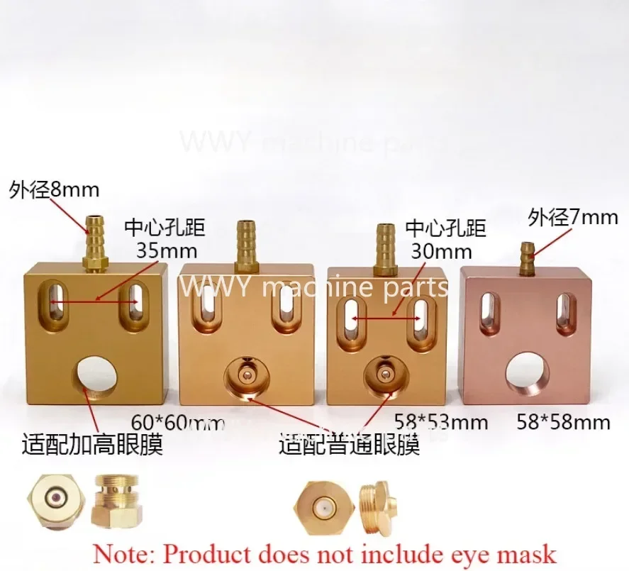 1PC Guide Fixed Plate (60x60x12T,50x50x12T) Install Wire Guide Ø0.192/0.195/0.215 For RUIJUN Medium Speed Wire Cut Machine