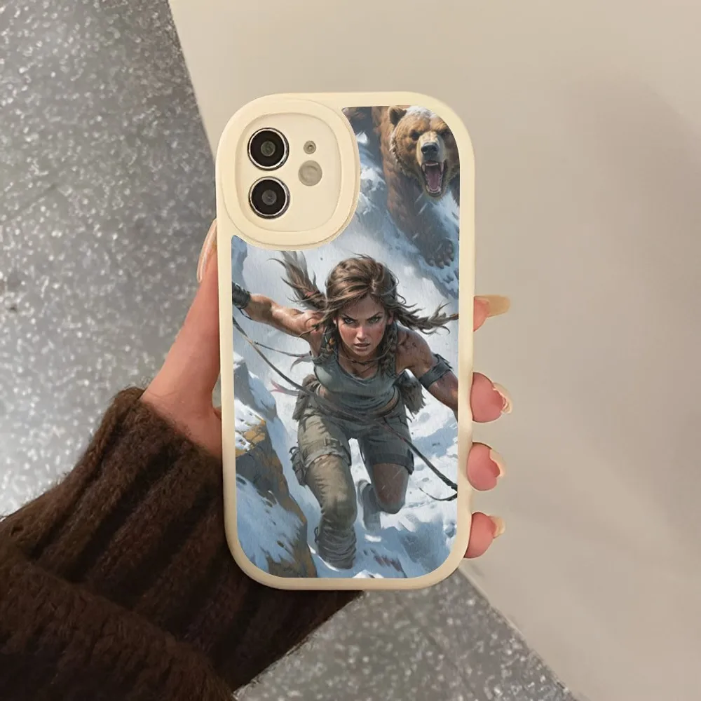 Video Game Tomb Raider Phone Case Hard Leather For IPhone 16 15 14 13 12 Mini 11 14 Pro Max Xs X Xr 7 8 Plus Fundas