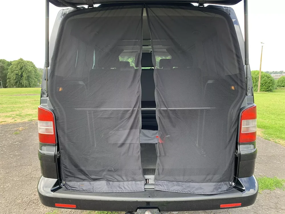 Fly Screen/Mosquito Net For Standard Roof VW T5/T6 Transporter RV Tailgate/Barn Doors Camper Rear Door Mosquito-Proof Screen