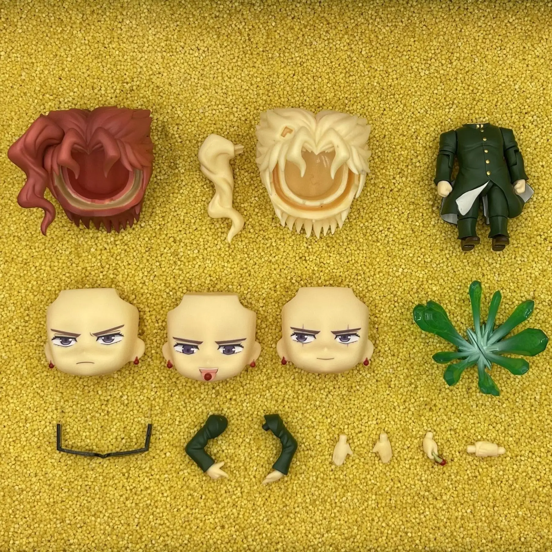 mingrixiaolu GSC Clay Man Face doll face hair doll accessories