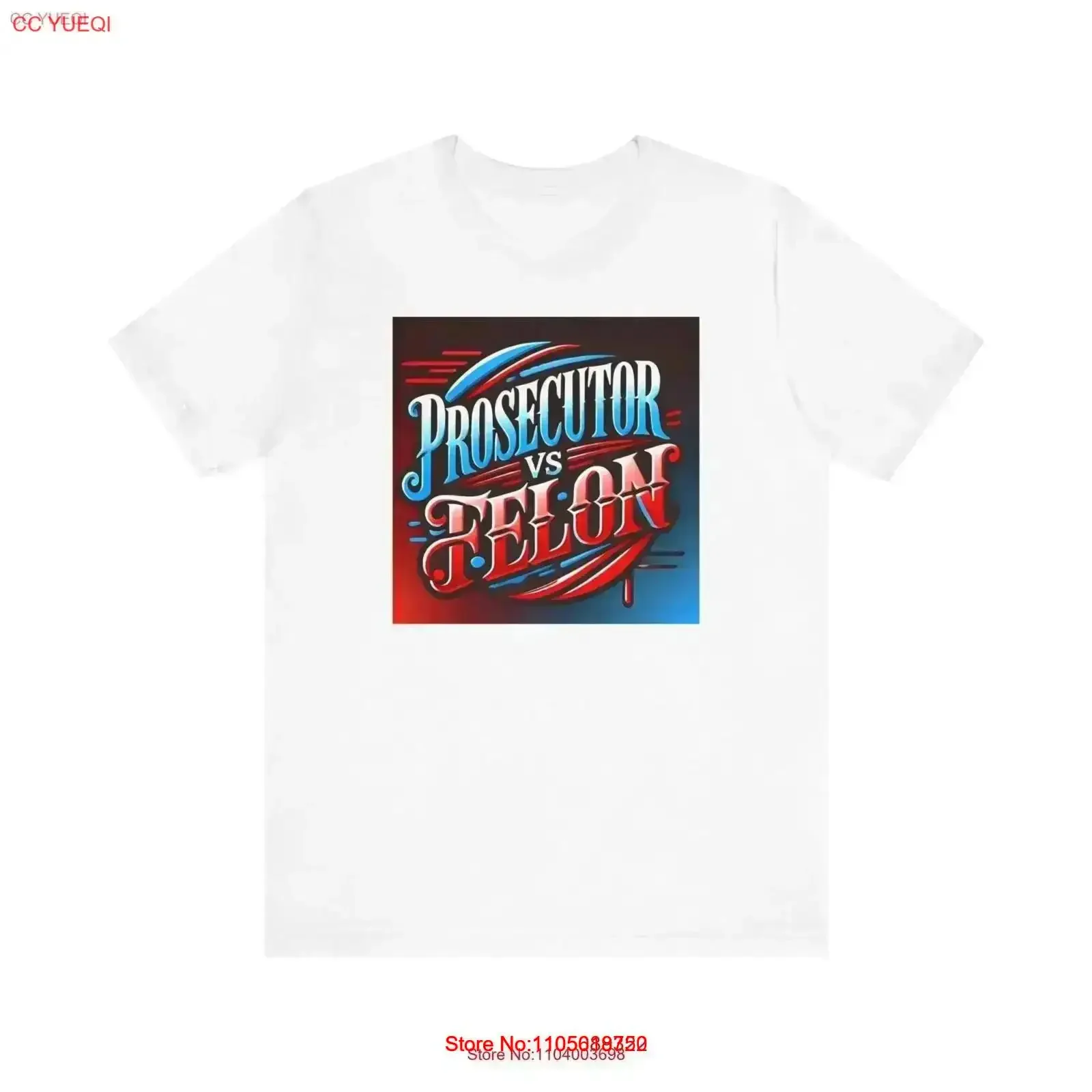 Prosecutor VS Felon T Shirt vintage Washed fashion designer clothes Breathable Stretched homme Casual streetwear vintage