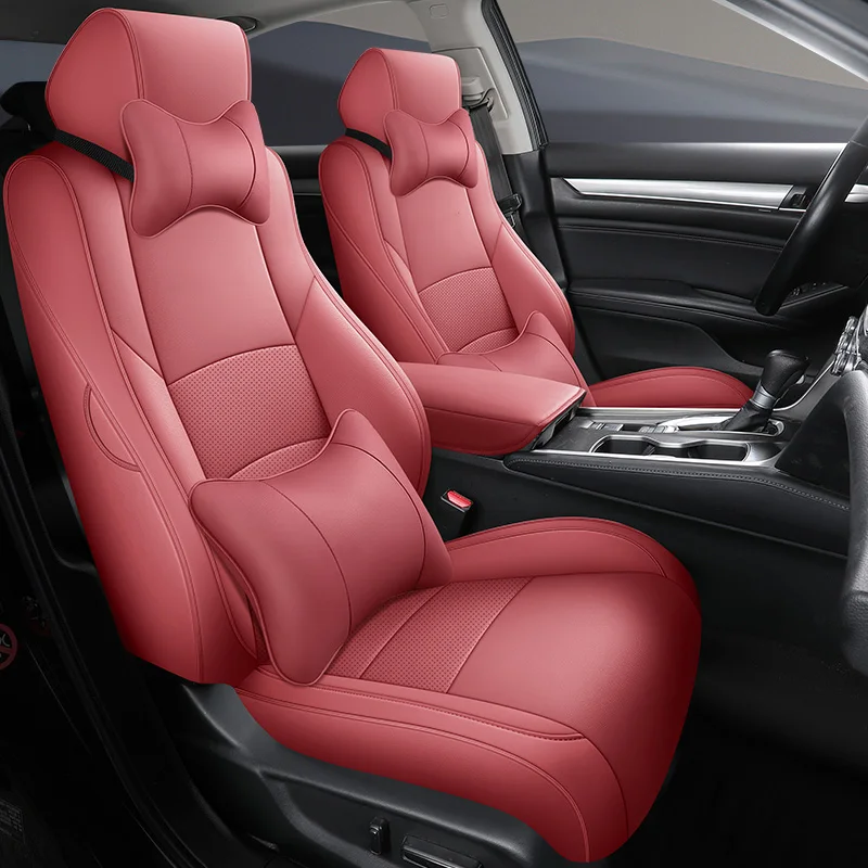 Luxury Car Styling Car Seat Covers For Honda Accord 2018-2022 Interior Upgrade Waterproof Leather Automotive Seat Cushion