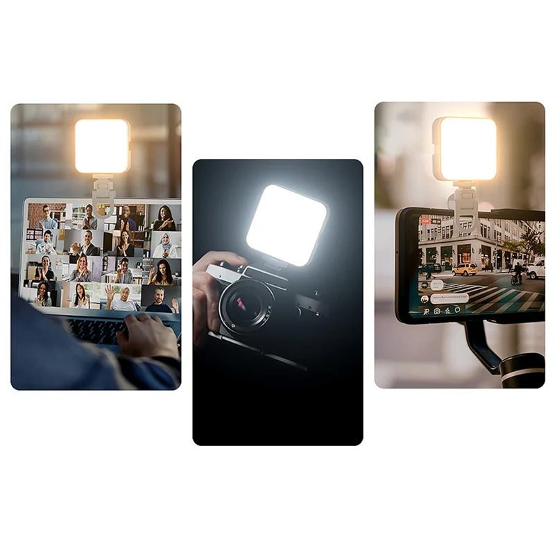 EDT-LED 포켓 라이트 비디오 녹화 메이크업 카메라 노트북 셀카 라이트에 대 한 휴대용 충전식 미니 채우기 빛