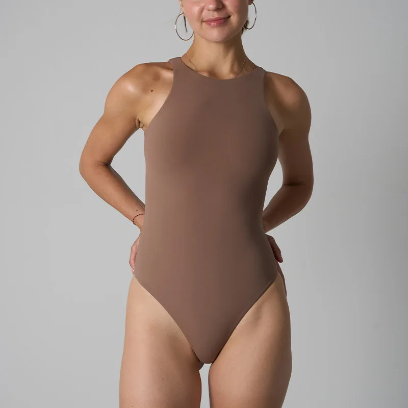 Y2K Mid High Neck Turtleneck Bodysuit Open Chest Corset Women Waist Trainer Cincher Fancy Prom Athleisure Wear