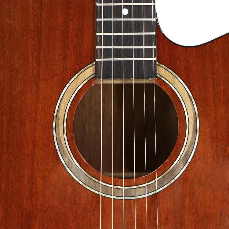 

High Quality 41Inch Custom Spruce Acoustic Guitar Wholesale Price Gloss Solid Top Rosewood & Mahogany Sides