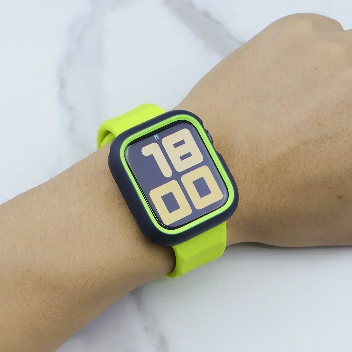 سيليكون الرياضة حزام + حافظة لساعة أبل 9 8 7 6 SE 5 الترا 2 حزام سوار Iwatch سلسلة 49 مللي متر 45 مللي متر 41 مللي متر 44 مللي متر الغطاء الواقي