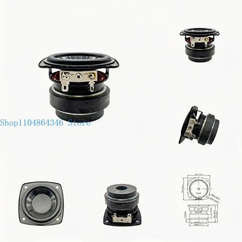 652F Replacement Speaker Drive Unit with Metal Frame and Black Diaphragm 4Ω 10W