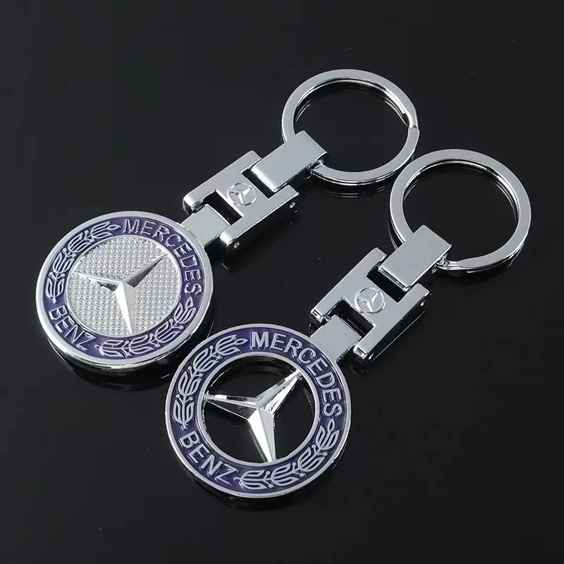 Car Keychain Key Chain Auto Emblem Key Ring For Mercedes Benz AMG Smart GLC Brabus W204 W205 W124 C200L W108 W168 C E GLA GLC