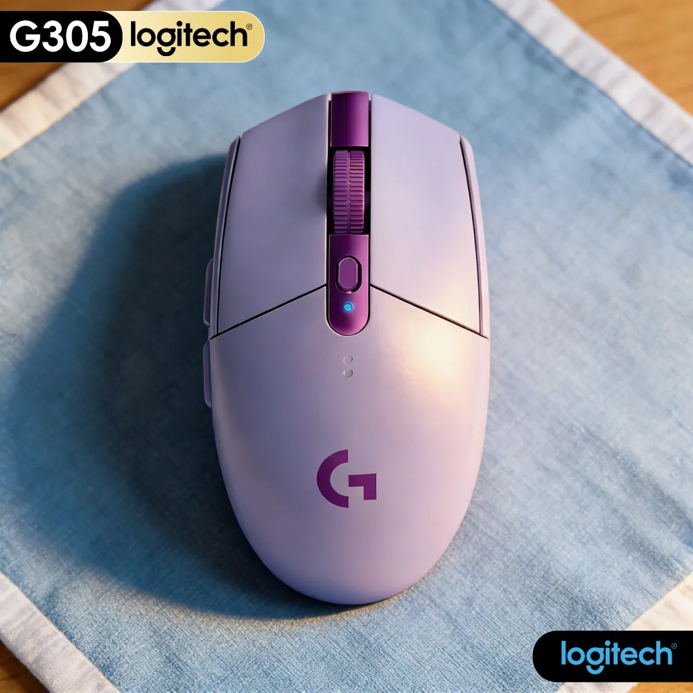 G305 Logitech LIGHTSPEED High Speed Game Mouse HERO 12000 DPI 6 Programmable Buttons 250H Battery Wireless PC Mac System