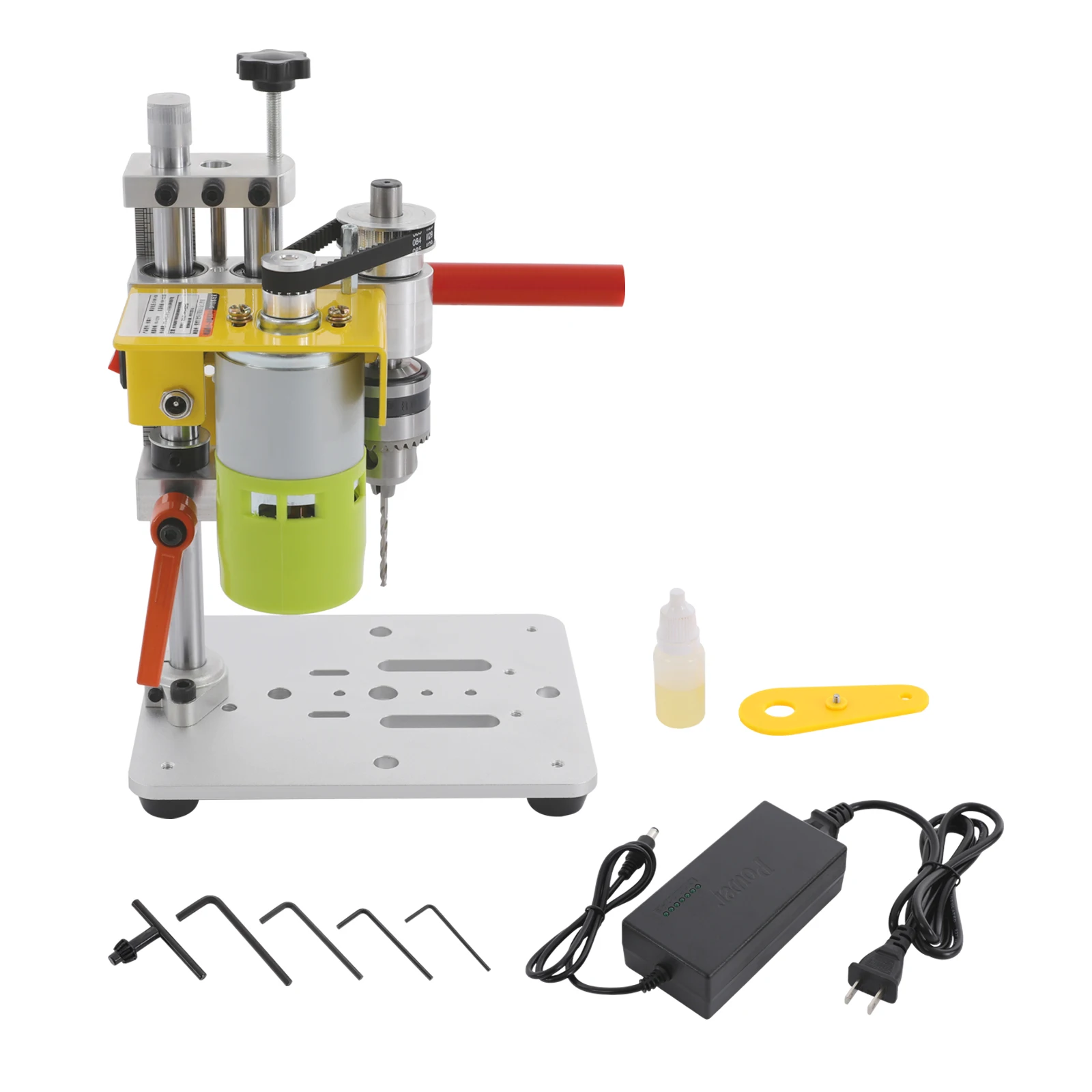 120 واط المحمولة الحفر تيار مستمر 24 فولت مقعد صغير الحفر الصحافة الدقة آلة طحن الجدول باستخدام الحاسب الآلي 450 دورة في الدقيقة