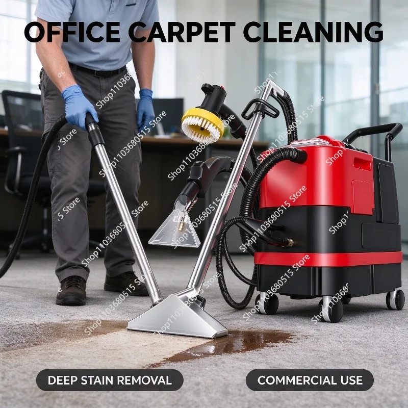 Upholstery Cleaning Machine Steam Spray Extraction 30KPA 3200W 22L Sofa Carpet Mattress Curtain Commercial 4 in 1