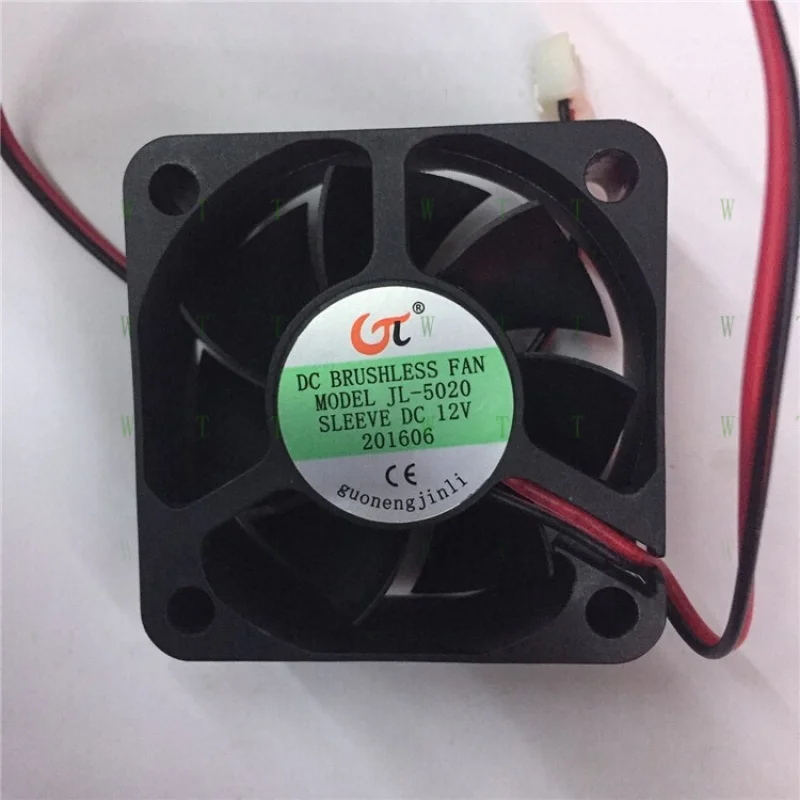 H 1 pcs for JL jinli  cooling fan JL-5020 DC12V 0.15A 5020 5 cm cooling fan  2 pin