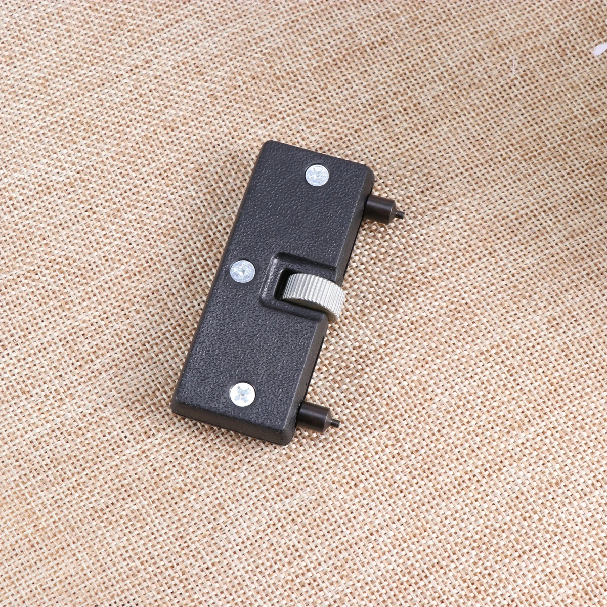 

Adjustable Back Case Opener Watch Repair Tool Watchmaker Holder Durable Water Resistant Black For Diy Replacement Closer