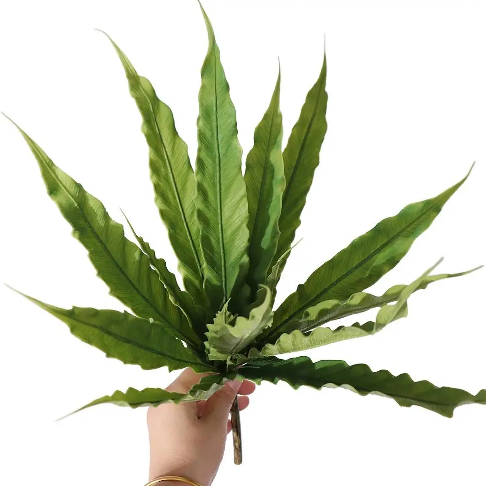 

Большое искусственное растение папоротника, настоящий сенсорный пластик, искусственный персидский лист, яркие тропические растения, искусственные растения, украшение для офисного рабочего стола