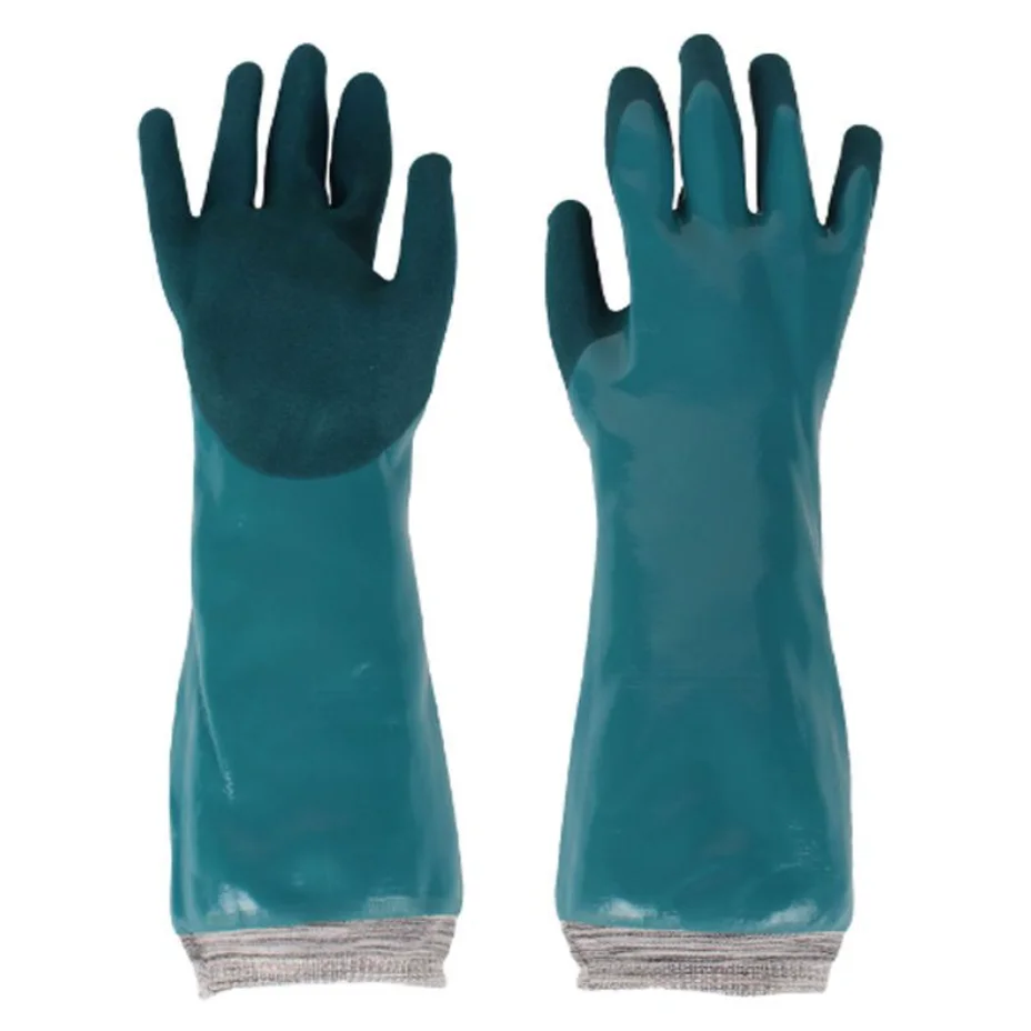 Labor protection gloves multi-functional face resistant to acid and alkali food-grade non-slip rubber abrasion gloves