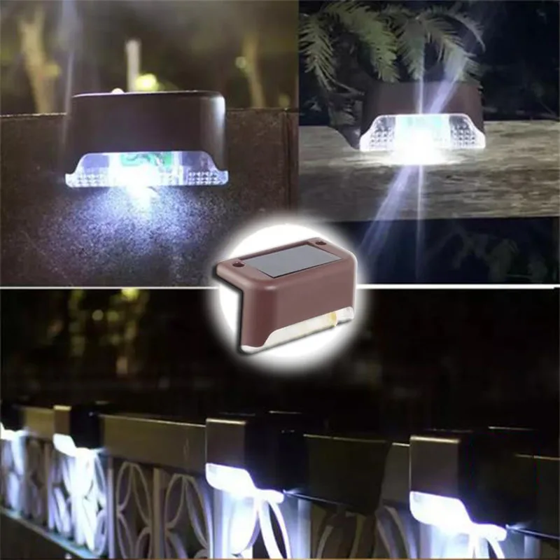 XIWANGFIRE LED Solar Step Light Black 7