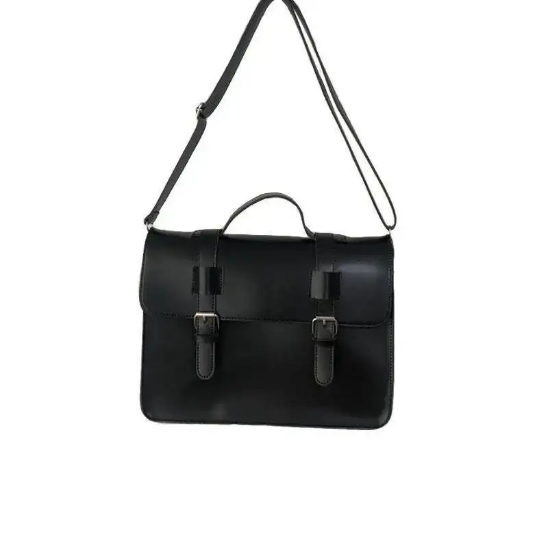 Bloom Haruku Jk Messenger Bag Women Preppy Style Pu Handle Casual Crossbody Bags Backpack Female Vintage Black Backpacks New