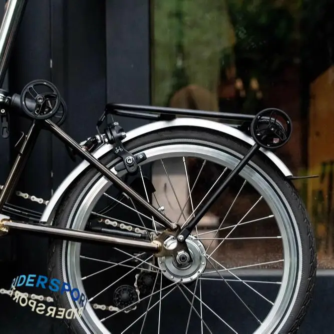 Unionjack For Folding Bicycle A/C/P Tline Modified Ultra-Light Aluminum Luggage Rack for Easy Handling V5 For BROMPTON