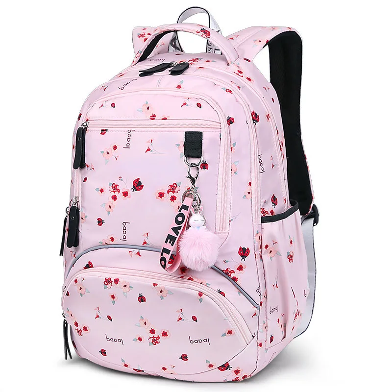 Grand Sac à Dos d\'École Primaire pour Adolescente, Cartable Mignon, Imprimé, Étanche, PO Pack, pour Livres, pour Adolescentes