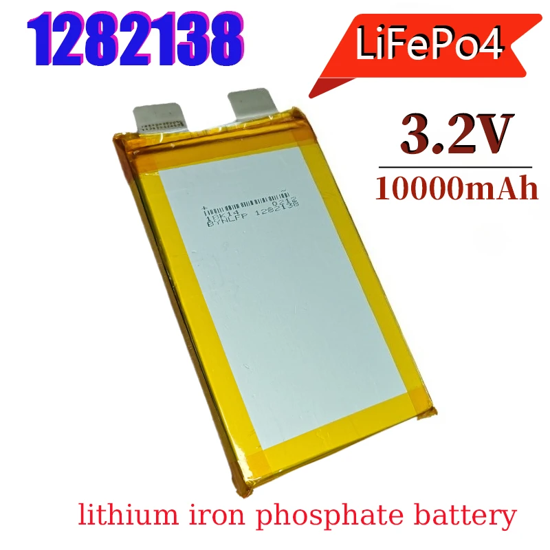 

Lifepo4 Battery 1282138 3.2V 10000mAh Rechargeable Lithium Iron Phosphate Batteries for Electric Car Tablet GPS DVD Backup Cell