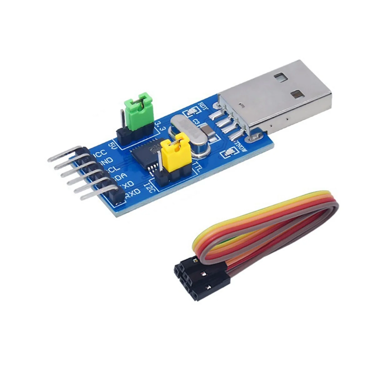 USB to IIC Adapter Module, USB to IIC I2C UART Converter Adapter Module Electronic Components-ABPS