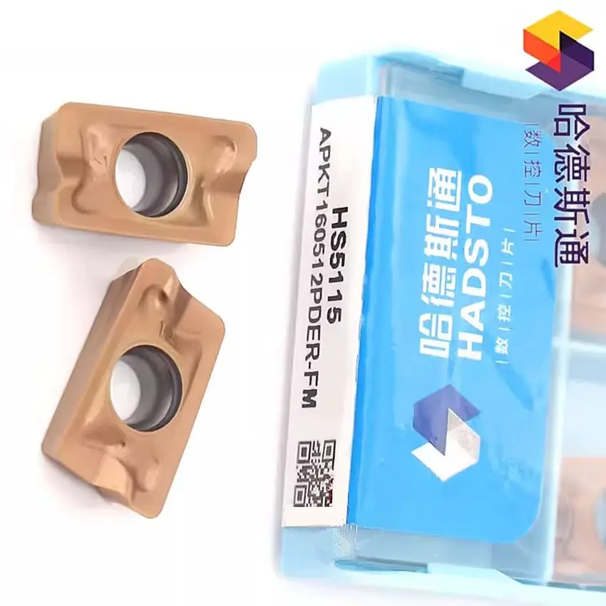 

APKT160512PDER-FM HS5115 APKT160512 HADSTO CNC carbide insert Milling insert For High hardness Steel, Stainless steel, Cast iron