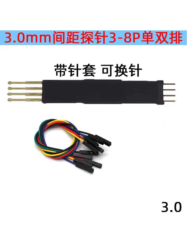 Single Chip Microcontroller Chip Burning Probe Testing Spring Top Pin Spacing 3.0mm Single and Double Row 3P4P5P6P8P Pin
