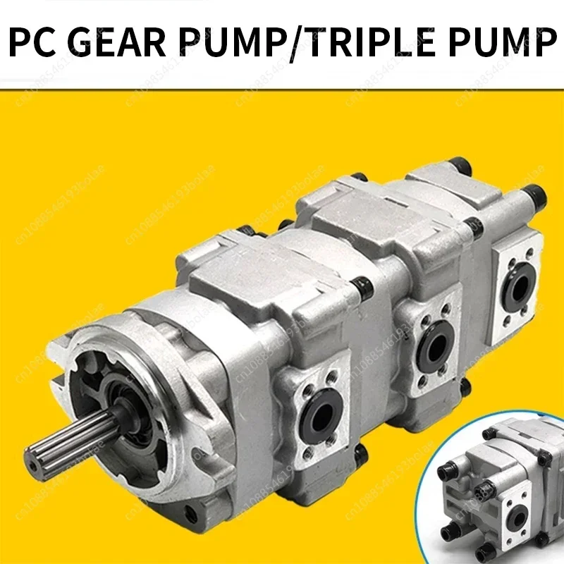 Excavator PC28UU-2 Main Pump PC28UU Hydraulic Pump 705-41-08100 for Komatsu 7054108100 Pilot Gear Pump