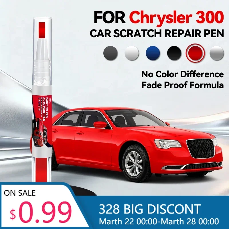 

Горячая новинка: Карандаш для ремонта автомобильной краски для Chrysler 300 (2005-2023), аксессуары для устранения царапин, цвета: серебристый PSC, белый PW7, черный PX