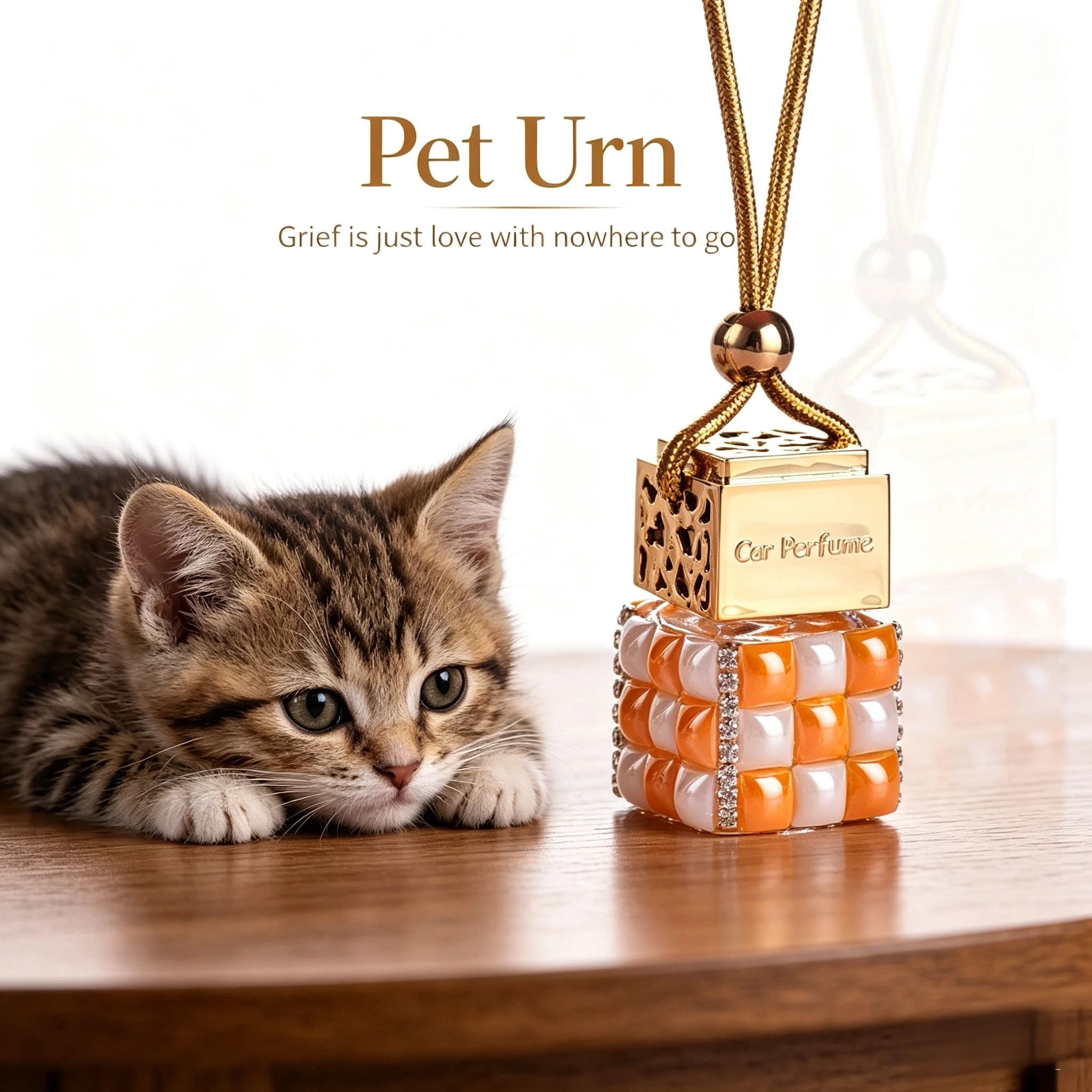 S7 Luxury Rhinestone Mini Pet Urn Pendant Hanging Locket For Cat Dog Tiny Cremains Fur Memorial Keepsake Jewelry