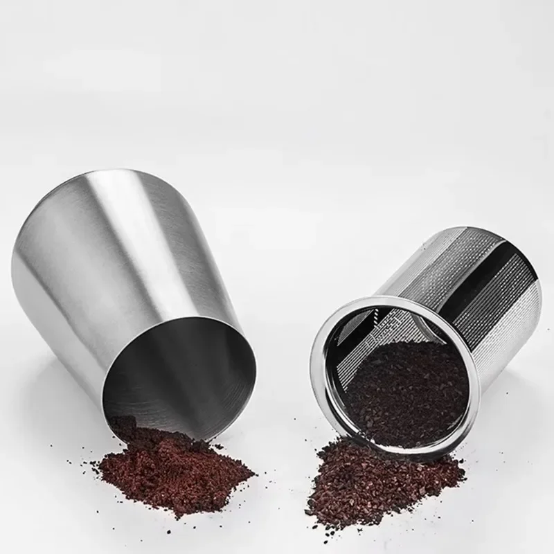 Stainless Steel Powder Cup Coffee Sieve Mini Coffee Powder Filter Smelling Cup Filter Barista Coffee Accessories