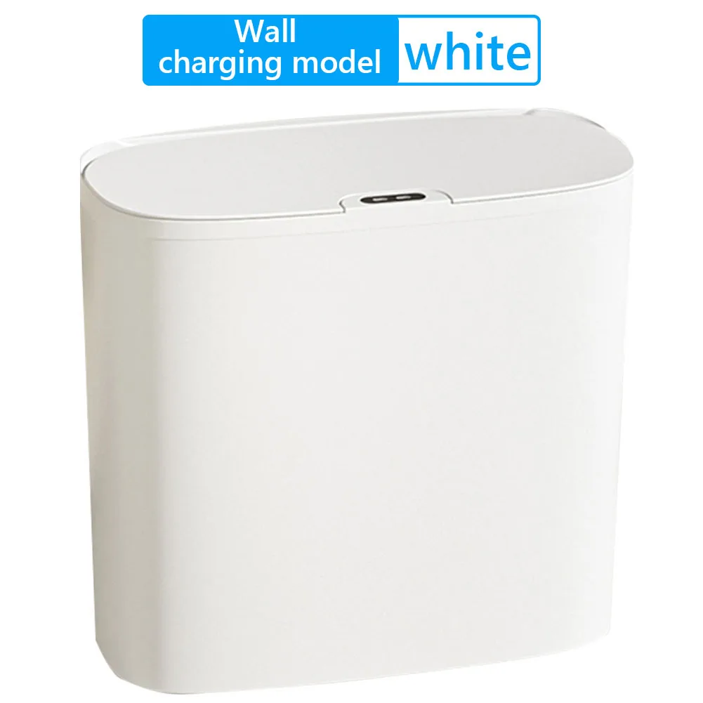 Smart Narrow Trash Can Automatic Garbage Bin Waterproof Toilet Wastebasket Battery Powered USB Rechargeable Bathroom Accessories