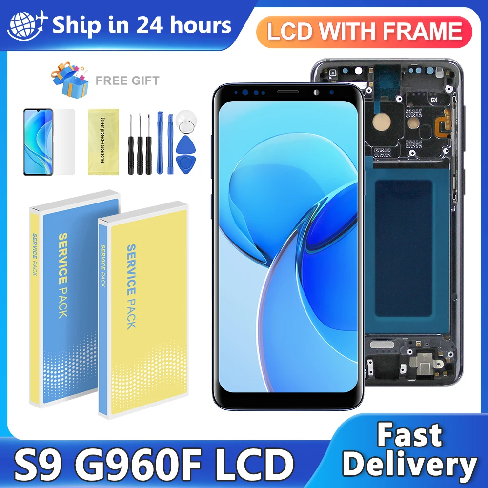 OLED For Samsung Galaxy S9 SM-G960FD G960F G960U LCD Display Touch Screen Digitizer Assembly  Replacement