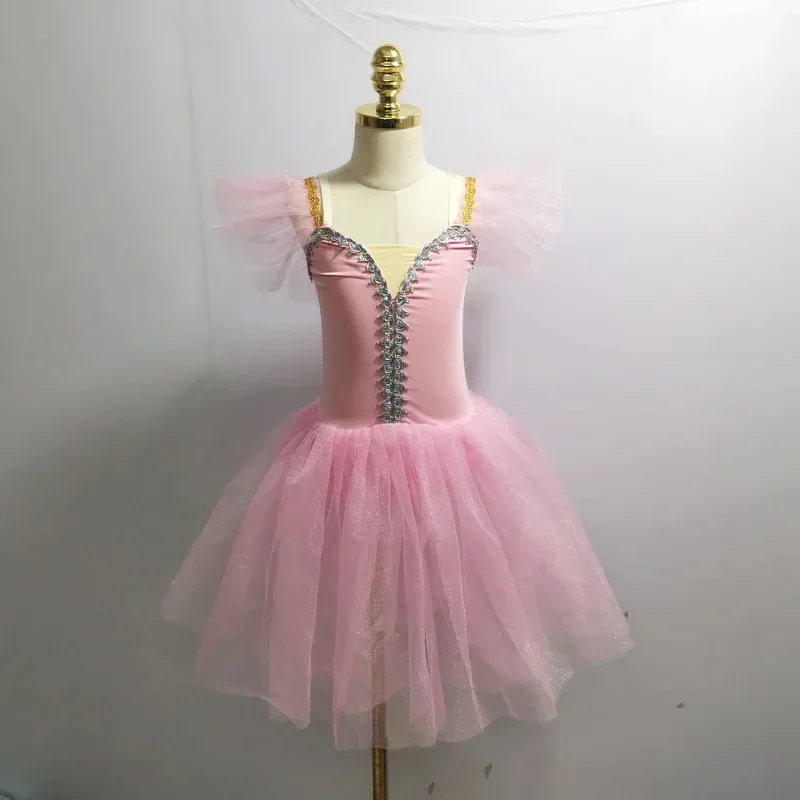 

White Ballet Tutu Costumes Adult Professional Dance Skirt Long Dress For Children vl;6