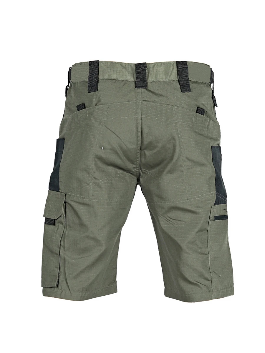 شورت كارجو خفيف الوزن للرجال مع حزام خصر مطاطي برباط وجيوب متعددة للأنشطة الخارجية والسفر