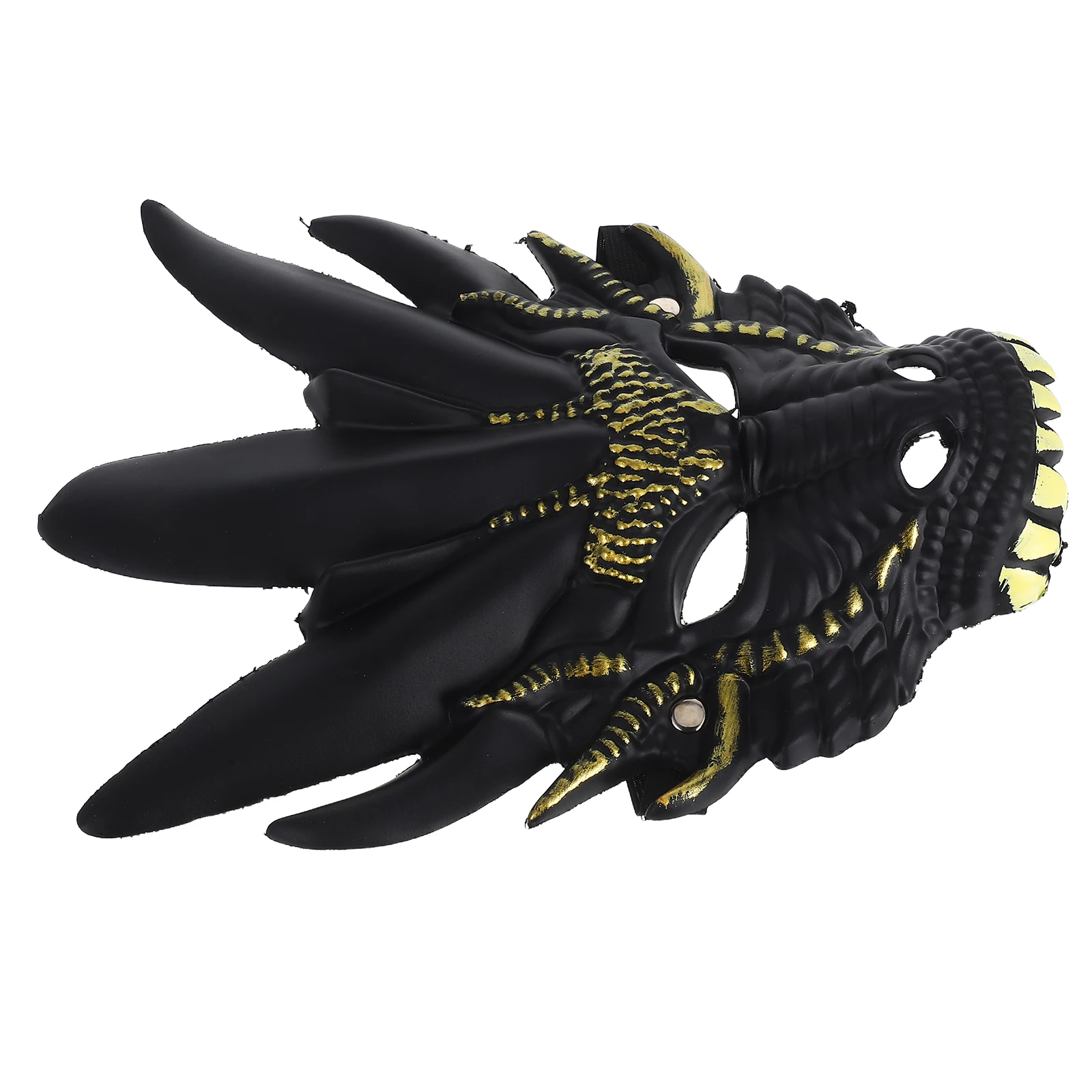

Dragon Head Mask Realistic 3D Adult Costume Face Comfortable PU Halloween Carnival Cosplay Animal Mask Rave Party