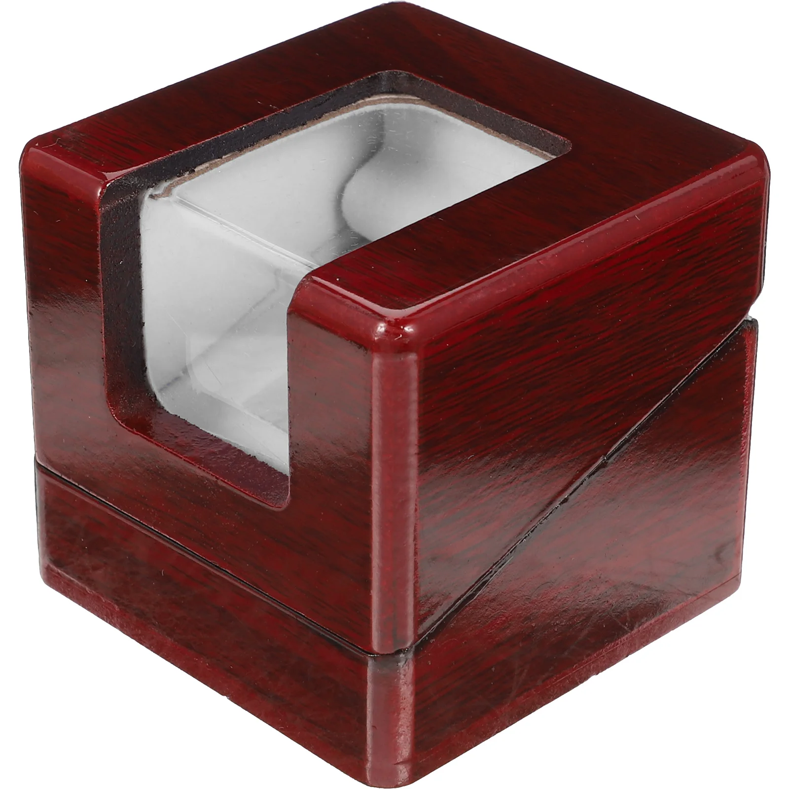 Campione di calcio Ring Box Baseballs Championship Display Case gioielli creativi in legno