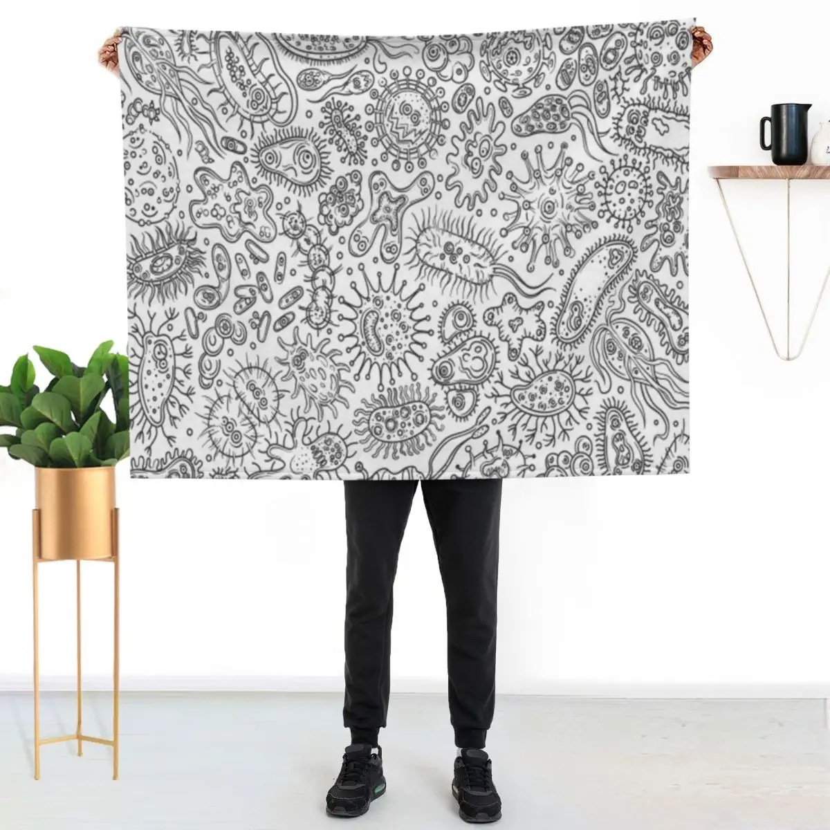 bacteria microbiology science chemistry Throw Blanket Blankets For Bed For Sofa Thin bed plaid Warm Sleeping Bag Blankets