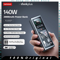 Thinkplus 20000mAh Power Bank PD140W Fast Charging Type-C & USB A With 2.01-inch TFT Color Screen For iPhone Laptop Smart Watch