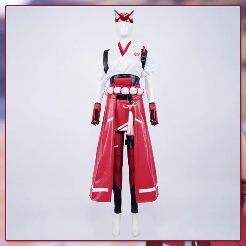 Game Overwatch Kiriko Cosplay Costume Kiriko Suit Game Battle Suit Women Fox Demon Genji Costume Wig