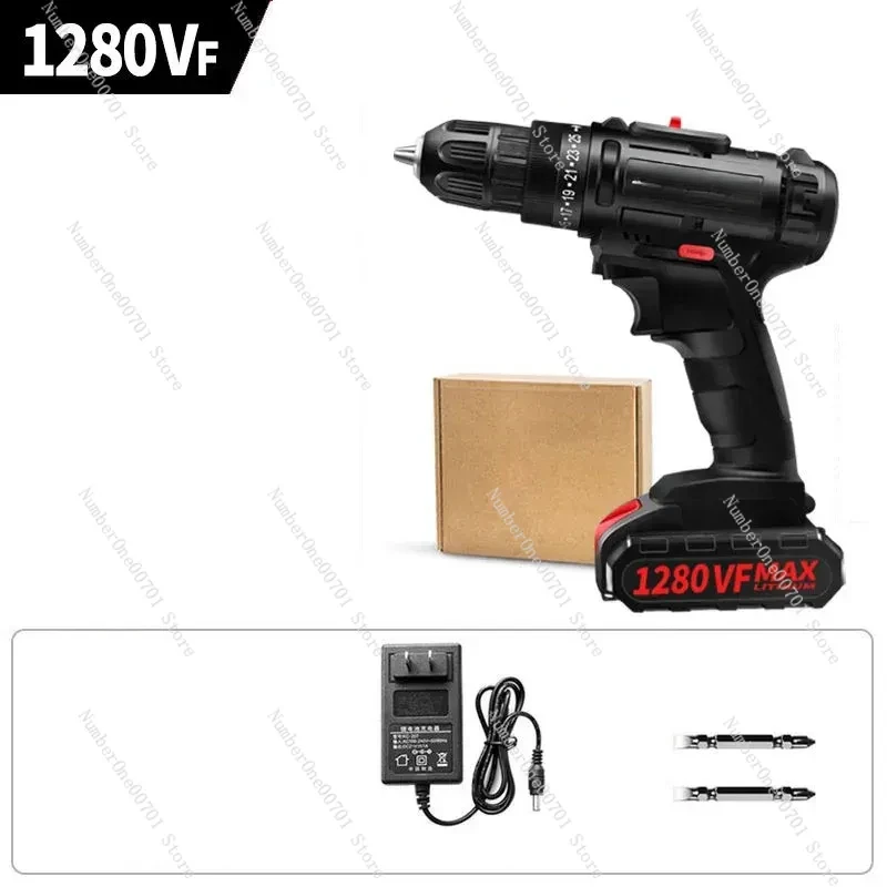 1580VF 21V Brushless Electric Drill  Cordless Screwdriver Battery Mini Electric Power Screwdriver Drill