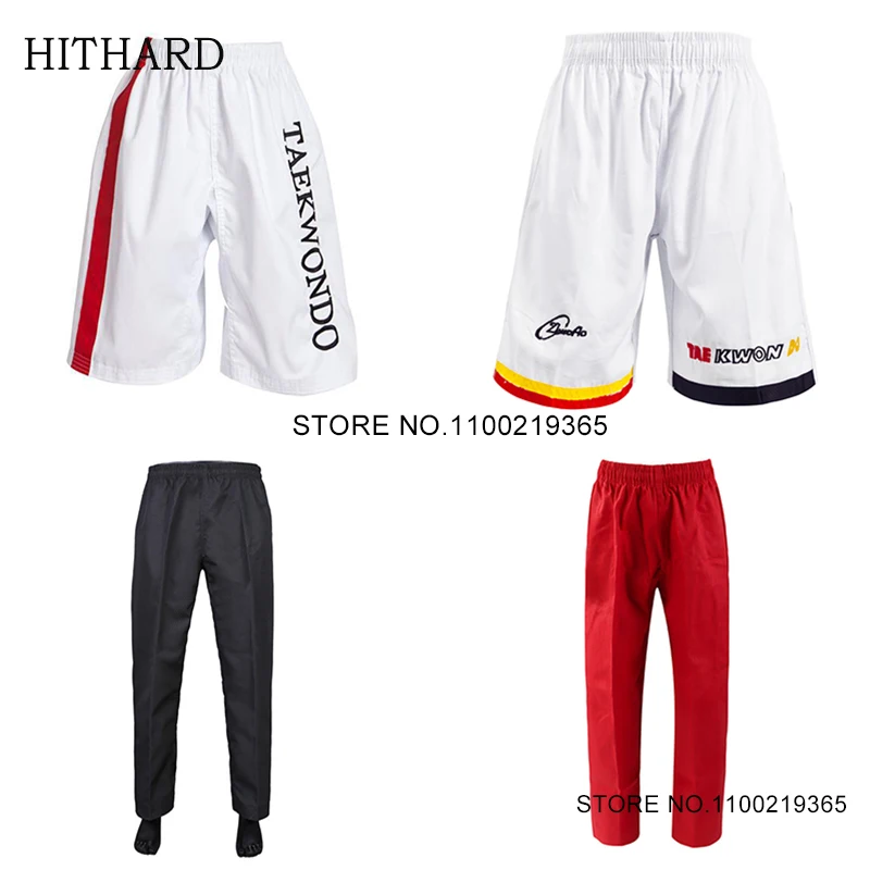 Karate Uniform Kickboxen Jiu-Jitsu Hosen Erwachsene Kinder weiß Taekwondo WTF Karate Judo Dobok Shorts Sommer Unisex Tkd Kleidung