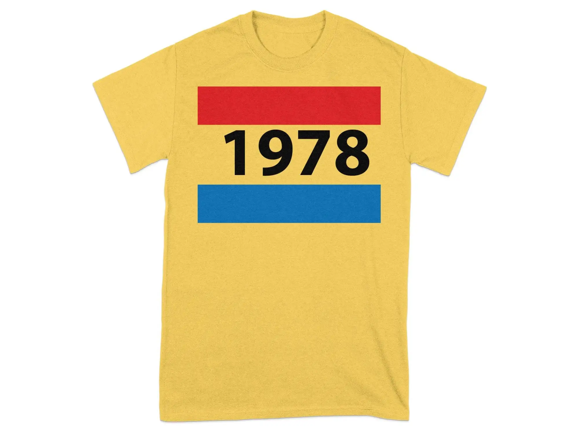 Vintage 1978 Retro Year T Shirt Classic Birth Old School Style Casual Birthday for Him or Her