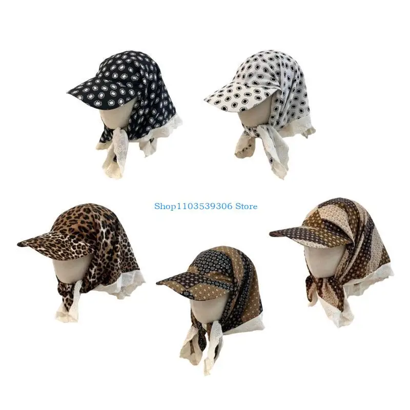 

400A Stylish Headscarf Casual Caps for Everyday Wear Baseball Hat Outdoor Accessory for Sports and Travel