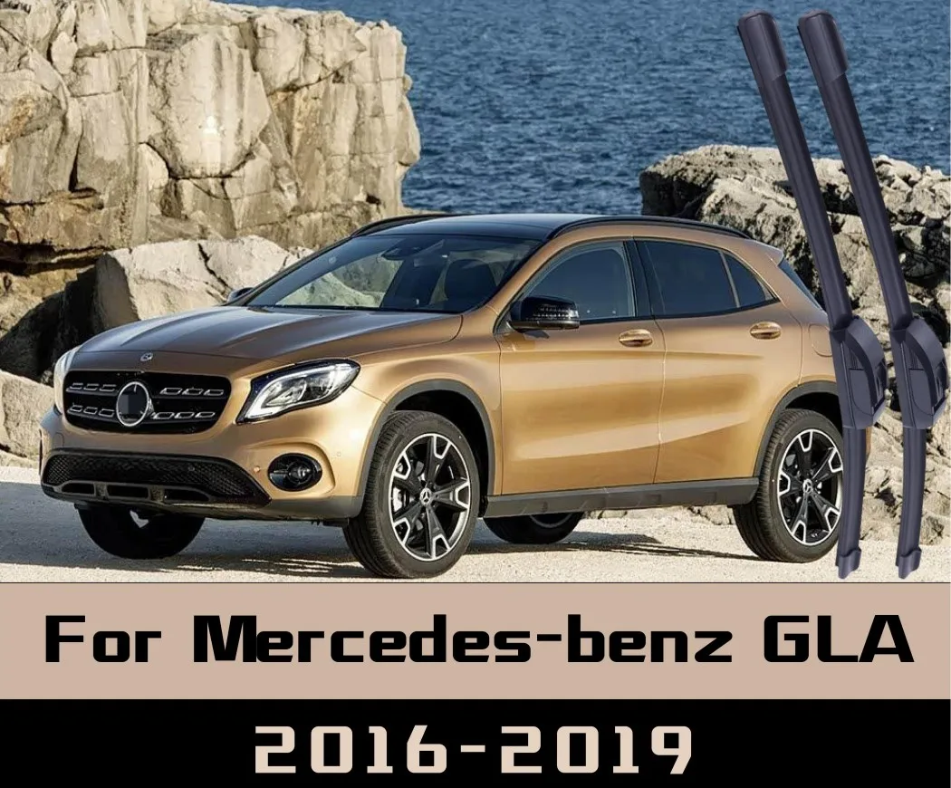 

2Pcs For Mercedes-benz GLA 2016-2019 Wiper Front Wiper Blades Windshield Windscreen Window Brushes Boneless front wipers
