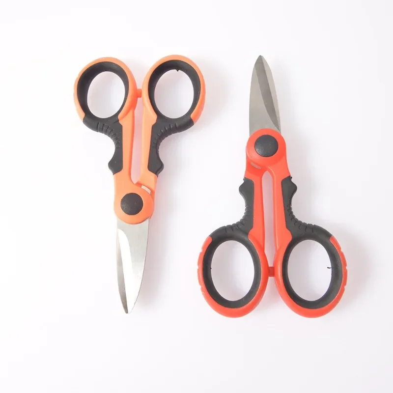 1PC Multifunctional Electrician Scissors Insulated Trunking Shears Iron Sheet Scissors Serrated Fishing Scissors