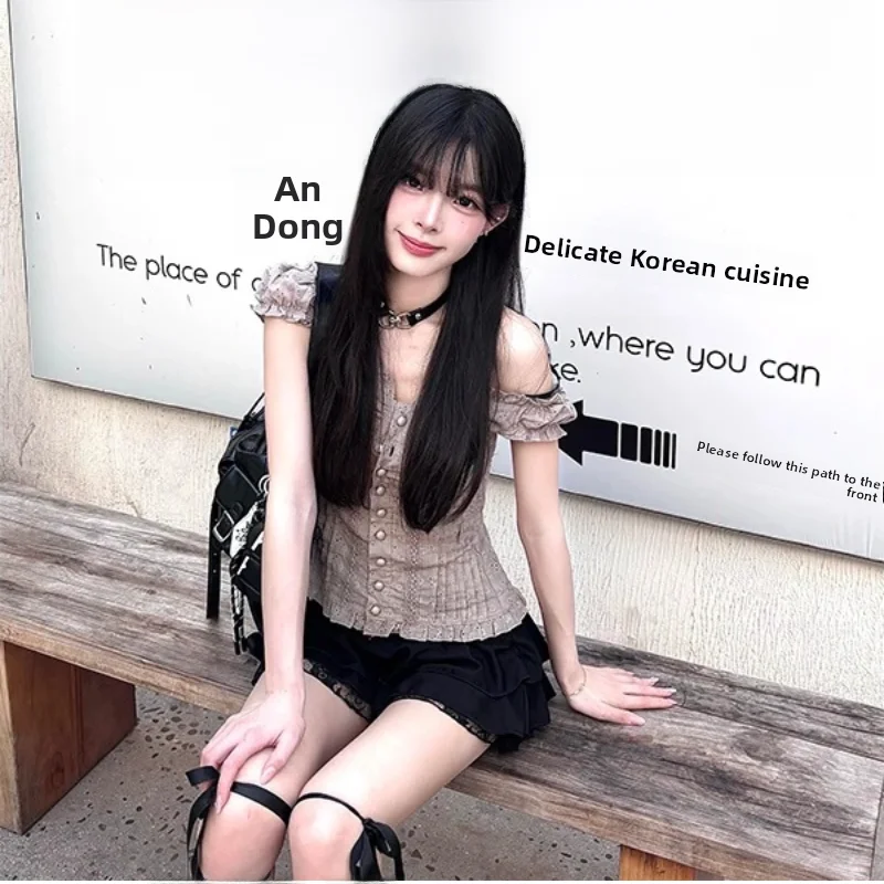 2026 New Ultra-Hot Korean Design Pure Desire Sexy Girl Slim High Waist A-Line  Skirt Women Casual Polyester Fiber Skirt