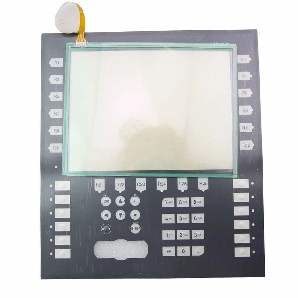 Touch Screen Glass For XBTGK5330 XBT GK5330 With Membrane Keypad Overlay