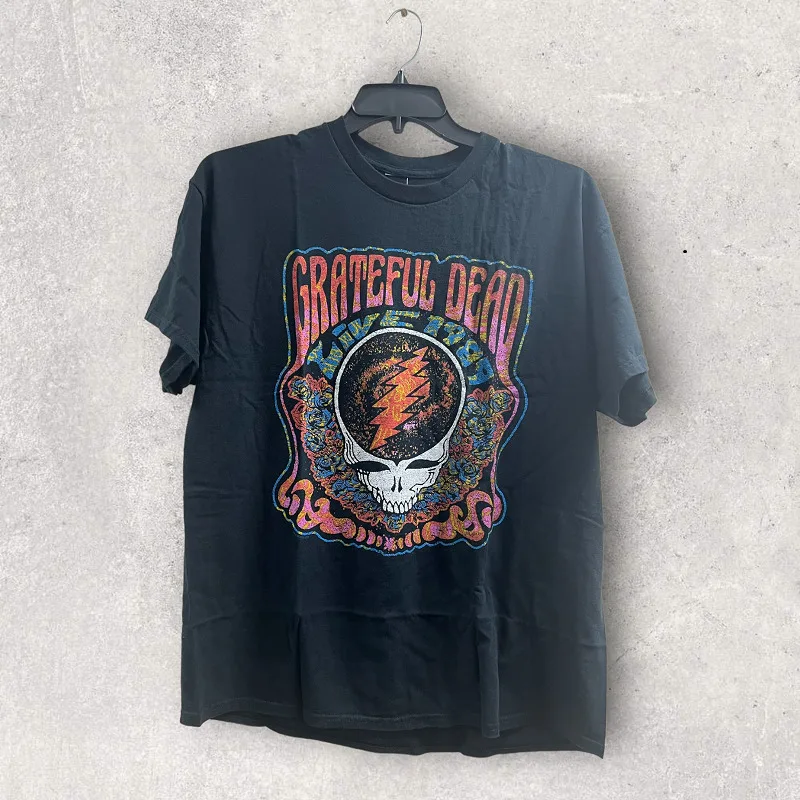 

Junk Food Grateful-Dead Vintage Graphic Black Band Rock T-Shirt Men’s